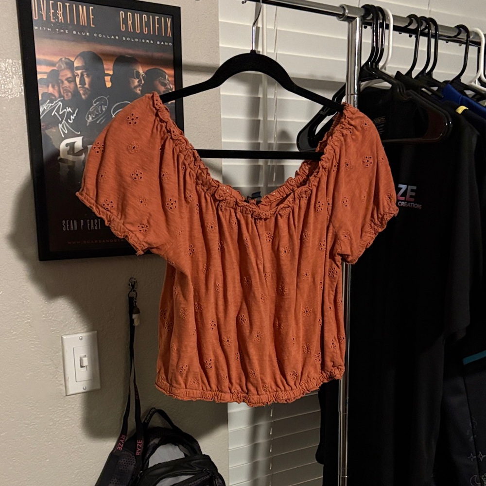 American Eagle Outfitters Terracotta Blouse